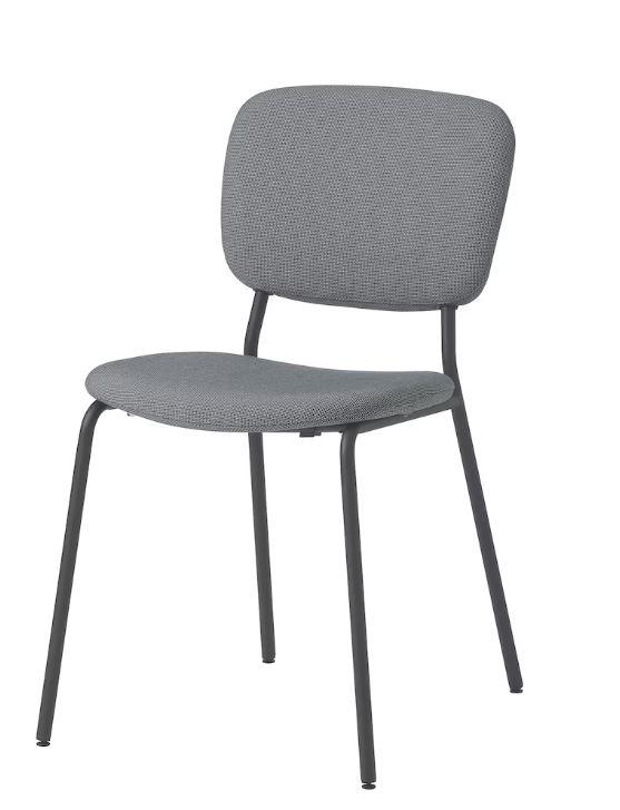 Konferensstol svart med fast underrede 